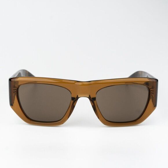 NEW Saint Laurent SL740 002 Brown Havana Square Unisex Sunglasses - Picture 4 of 12